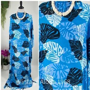 Turquoise Blue/Black Monstera SARONG Pareo Lavalava Beach Wrap Skirt SummerScarf